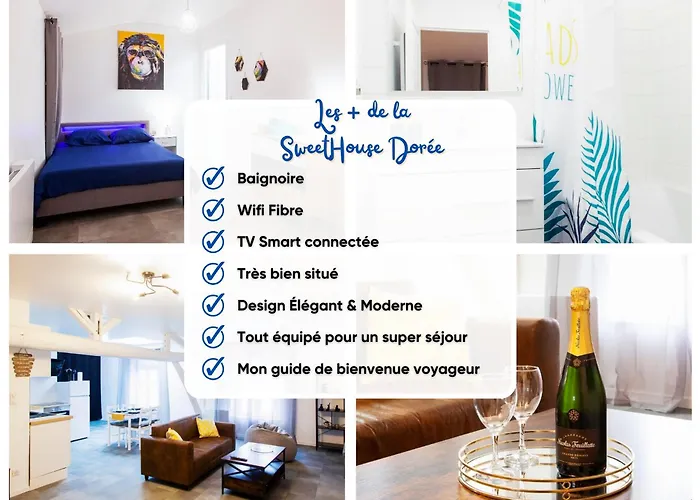 La Sweet House Doree Centre Wifi Confort * Vitry-le-Francois